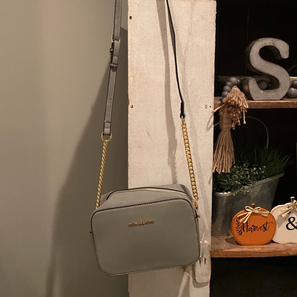 MK Look Jet Set Bag in Grey